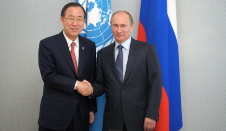 La visite de Ban Ki-moon : la Syrie et les beautés de Sotchi